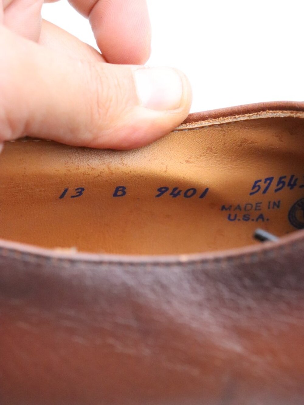 Red Wing USA Postman Brown Leather Work Shoes Men's Size 13 B Lace Up - Picture 3 of 13